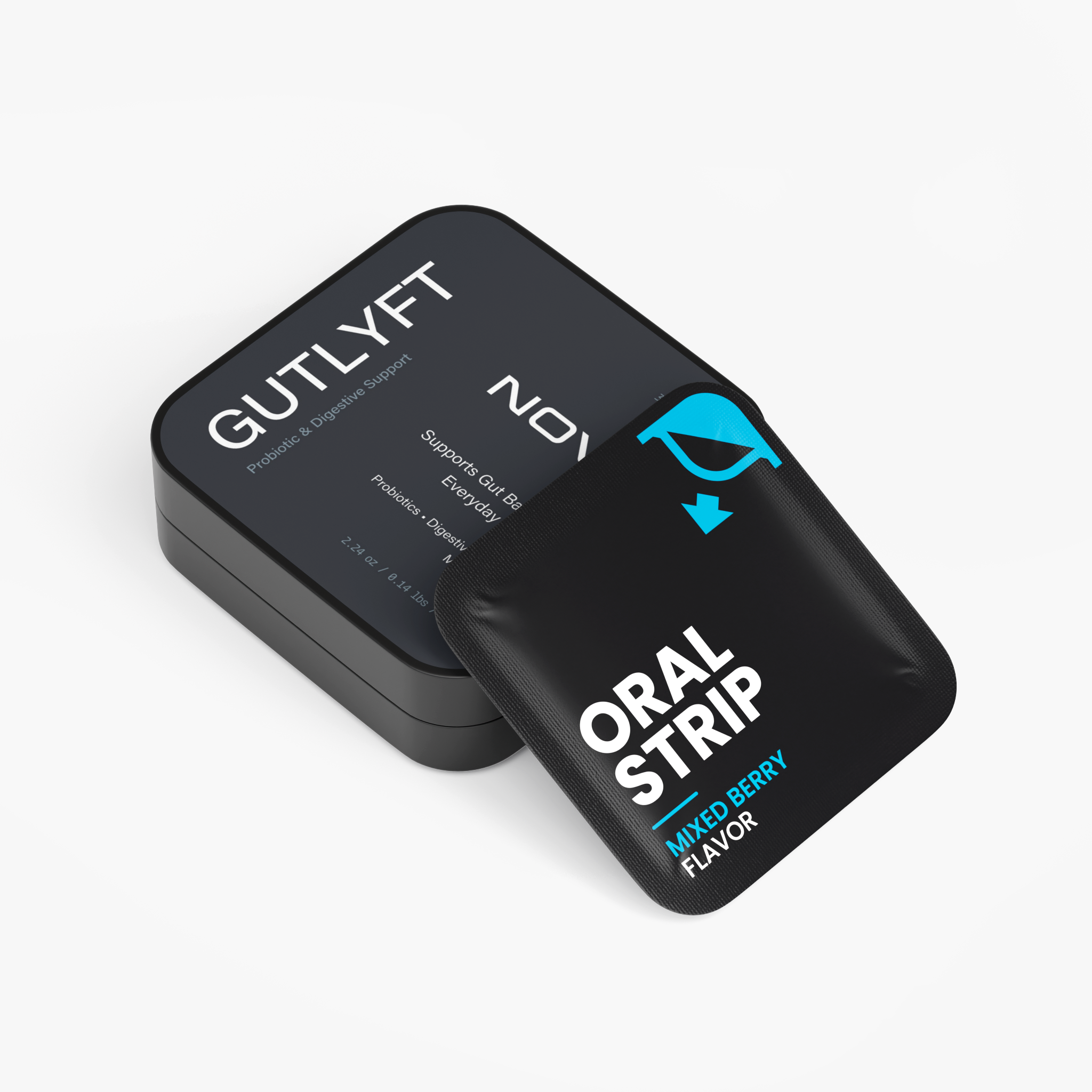 GUTLYFT - A Probiotic & Digestive Enzyme Berry Strip