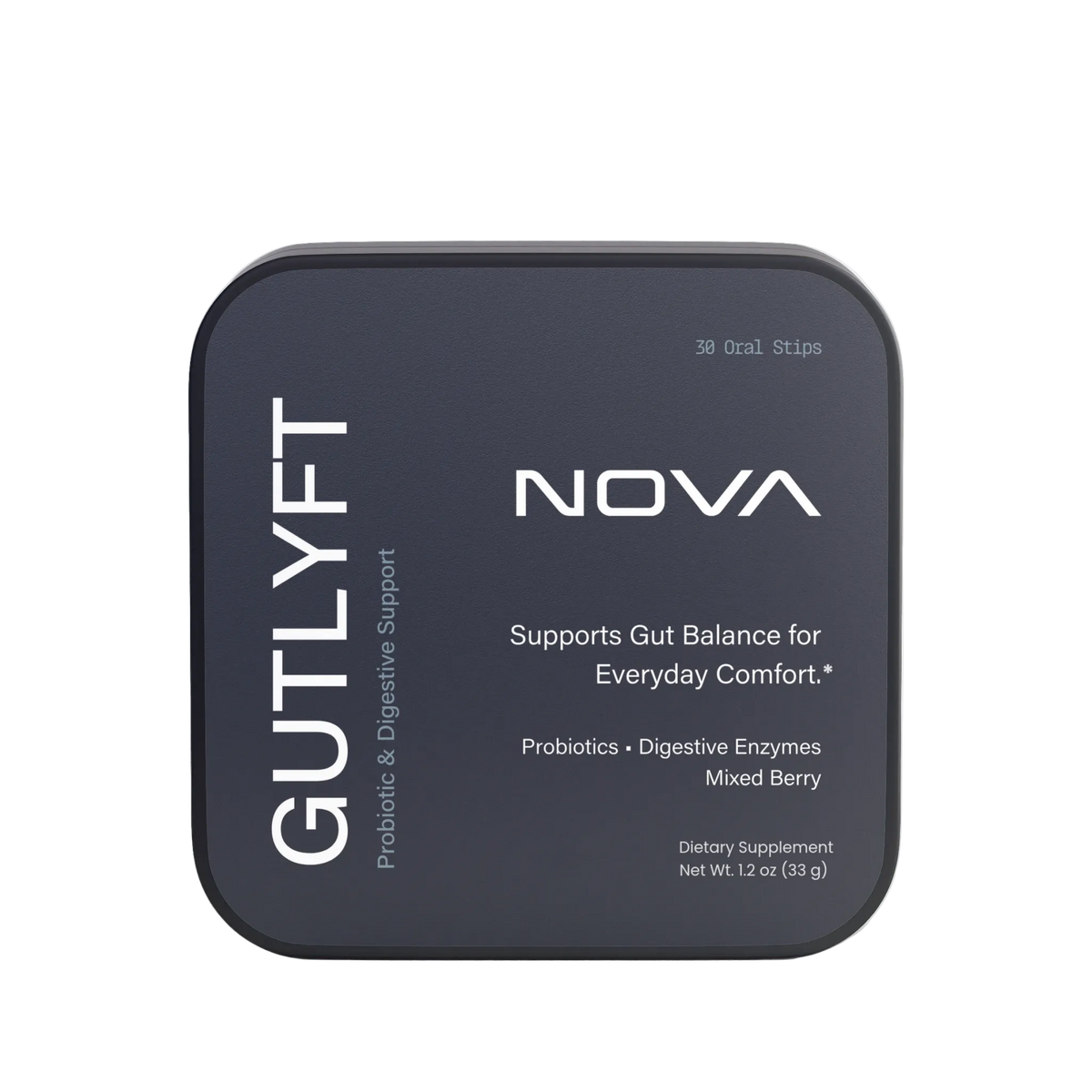 GUTLYFT - A Probiotic & Digestive Enzyme Berry Strip