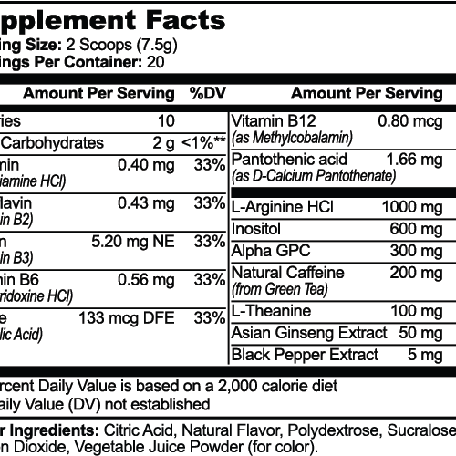 ENCEPHARA - Focus Powder for Mental Clarity & Sustained Energy